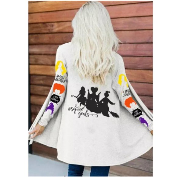 New! Women's Disney Halloween Hocus Pocus Cardigan Sweater Size S-XL - Picture 2 of 3